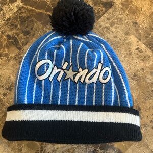 Mitchell & Ness Blue and Black Orlando Beanie